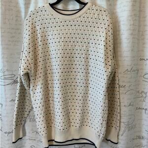 Vintage 90s Van Heusen Cosby Style Knit Sweater Men's Large Cotton Multicolor